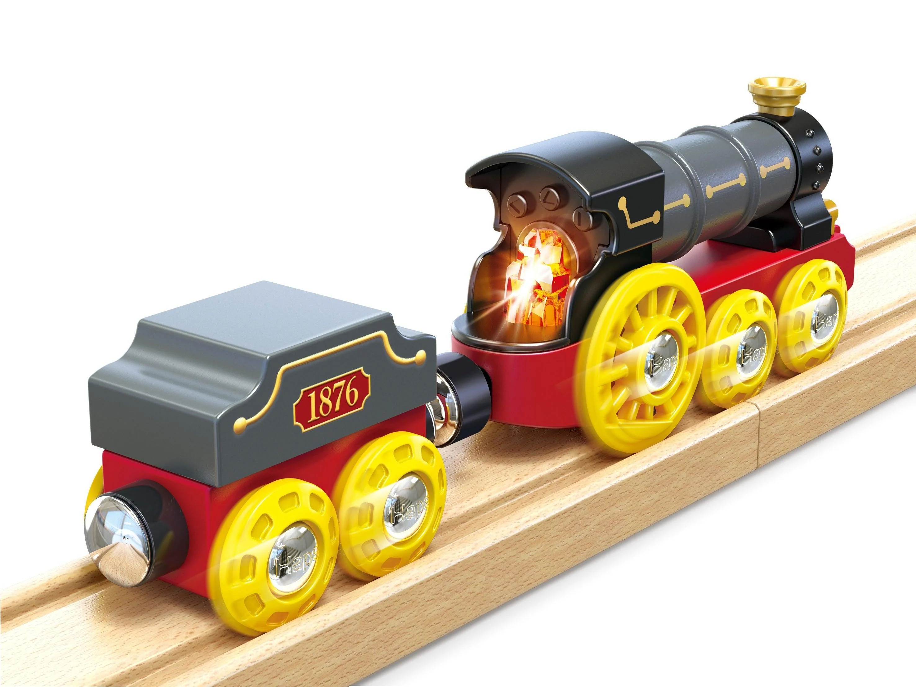 Hape Retro Steam Train with Lights & Sounds - Image 2