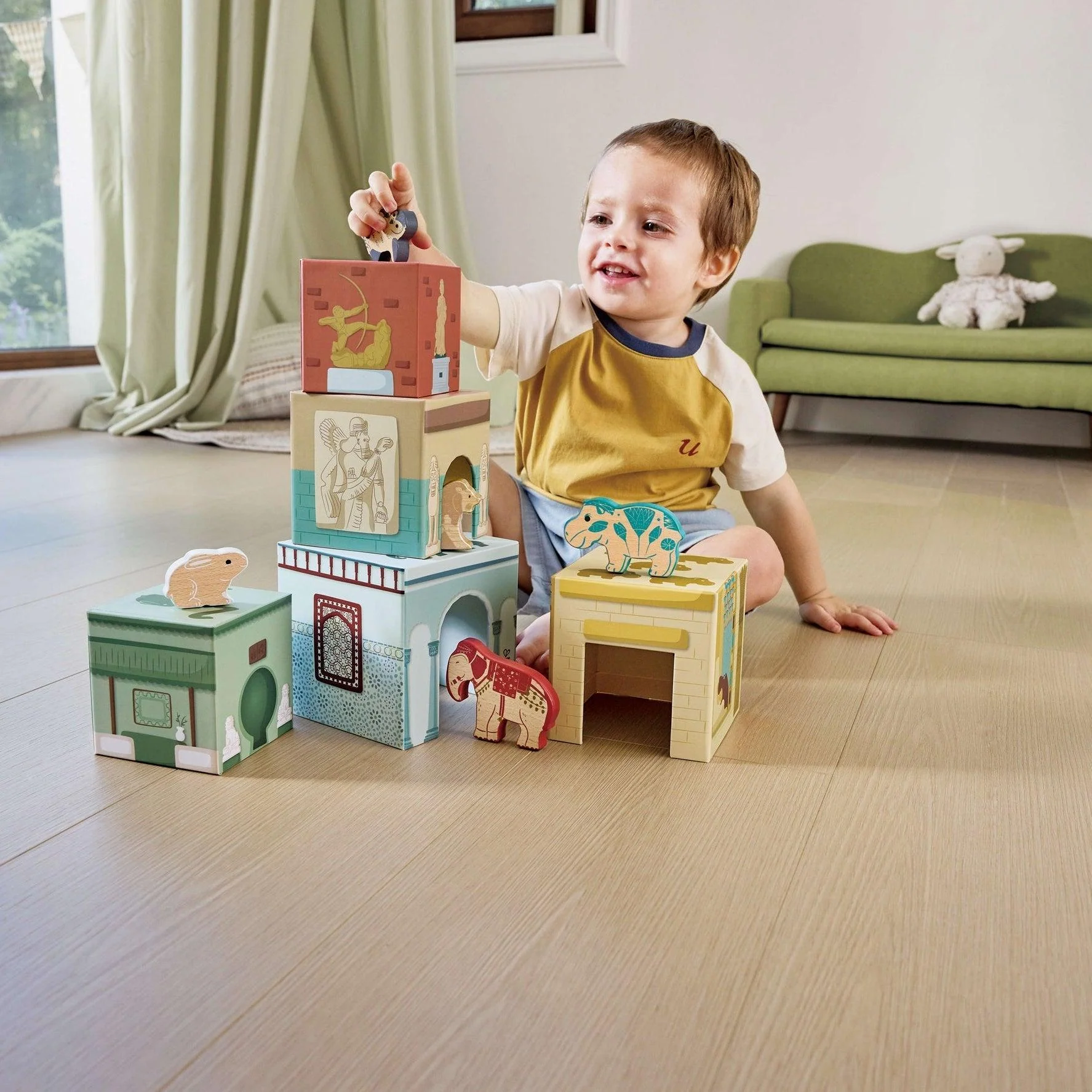 Hape The Met Collection Museum Nesting Blocks - Image 3