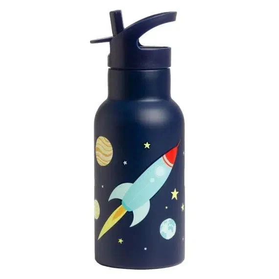 Insulated Stainless Steel Water Bottle w/ Straw - Image 7