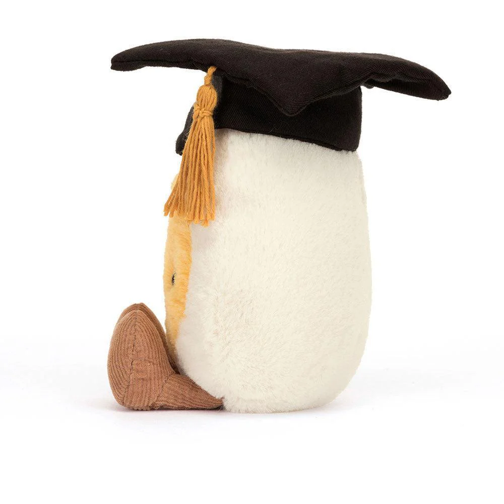 JellyCat Amuseables Boiled Egg Graduation Plush - Image 2
