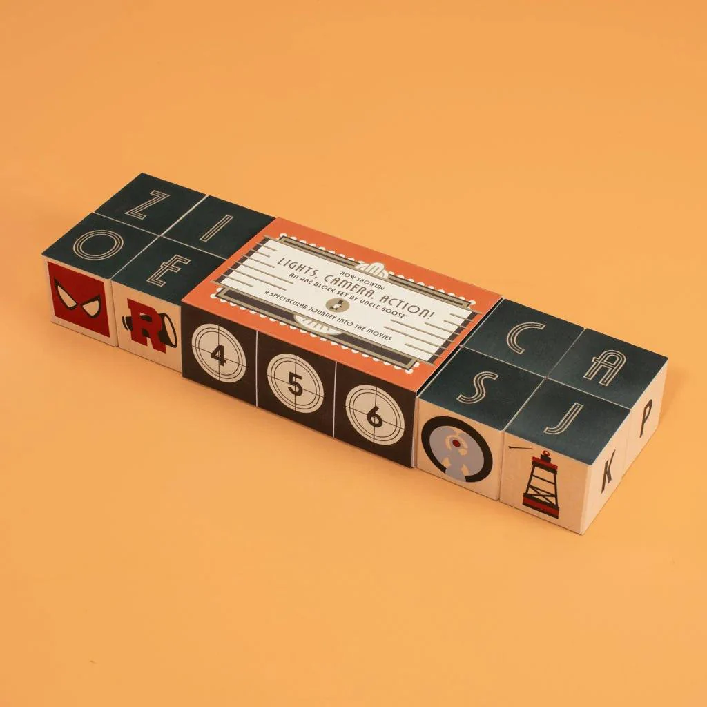 Uncle Goose Lights, Camera, Action! ABC Blocks - Image 3